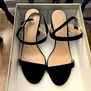 Bplula-Lea Black Suede Lula Open Toe Ankle shoes